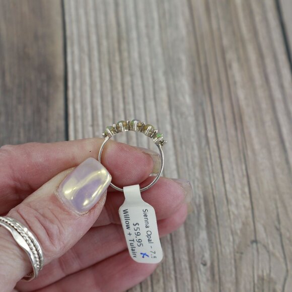 Sienna Opal Ring Womens Boho Bohemian Hippie Gypsy Pretty Gift Anniversary NWT - Picture 4 of 14